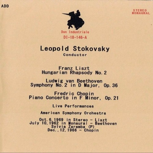 Zaremba stokowski aso chopin - zaremba, &